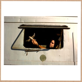 SIGNED - CAROLYN DRAKE - CAGAN RELEASING BIRDS, ARMENIA 6" x 6" MAGNUM PRINT