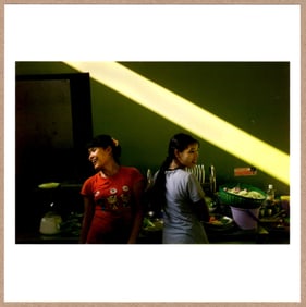 SIGNED - NIKOS ECONOMOPOULOS - RESTAURANT, MYANMAR, 2013 - LTD 6" x 6" MAGNUM PRINT