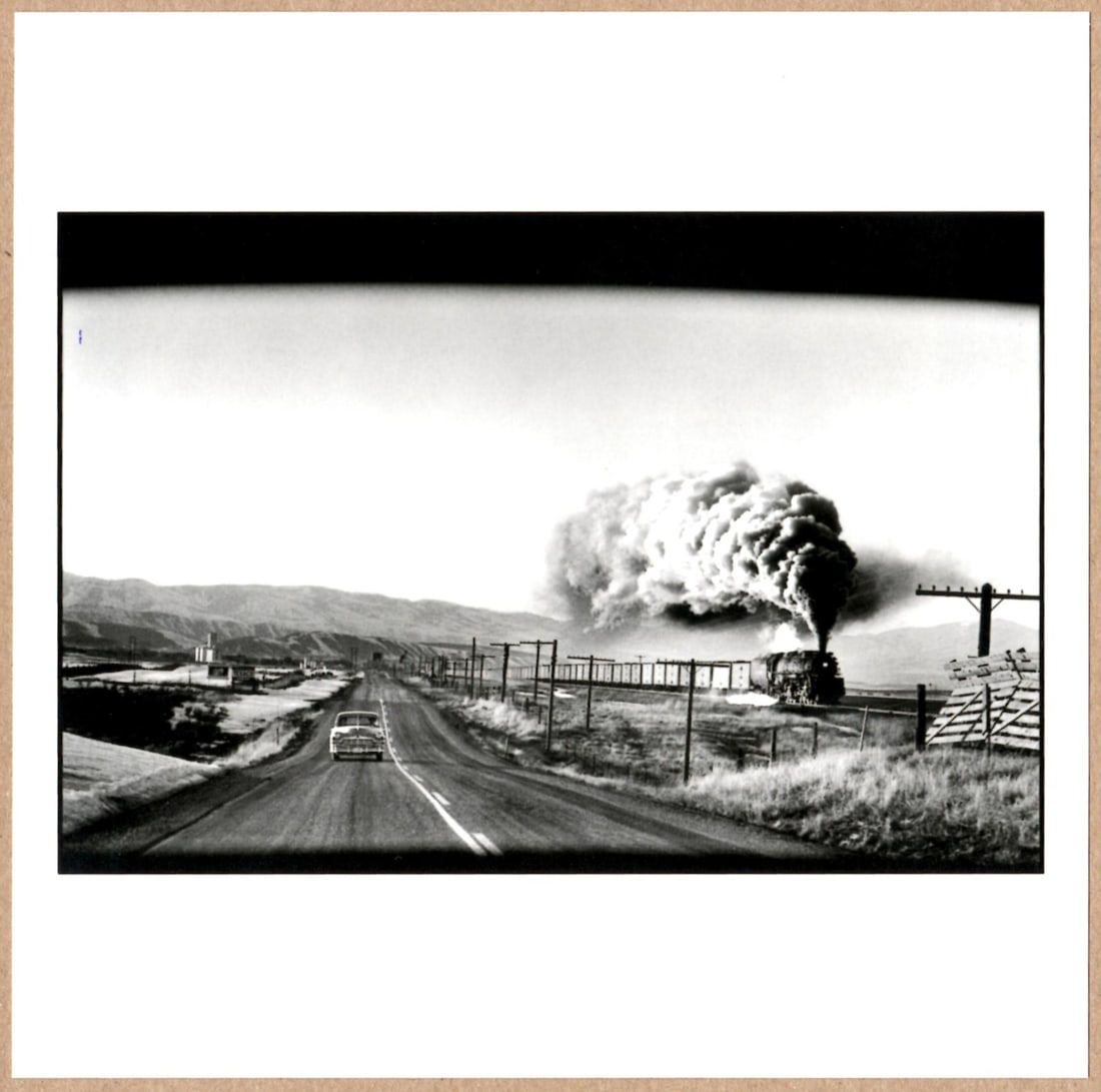 STAMP SIGNED - ELLIOTT ERWITT - WYOMING, USA 1954 LTD 6" x 6" PHOTOGRAPH: Description: 6"x 6" limited edition Fuji Crystal Archival Matte paper print. Image size is 5.5" on the longest side and the paper size is 6" x 6". The Print is STAMP SIGNED by Elliott Erwitt on the ve