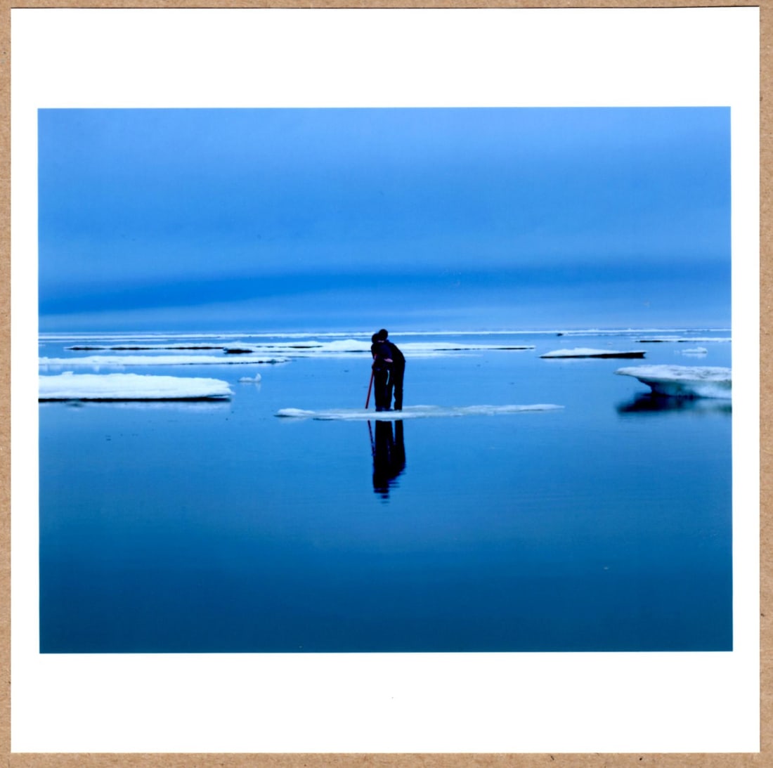 SIGNED - ALEC SOTH - STRANDED COUPLE, NOME'S BEACHFRONT, ALASKA, 2015 - 6" x 6" MAGNUM PRINT: Description: 6"x 6" limited edition Fuji Crystal Archival Matte paper print. Image size is 5.5" on the longest side and the paper size is 6" x 6". The Print is SIGNED by Alec Soth on the verso.Conditi