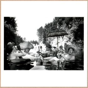 ESTATE STAMPED - BURT GLINN - SEATTLE TUBING SOCIETY, SEATTLE, WASHINGTON, 1953 LTD 6"x 6" PHOTO