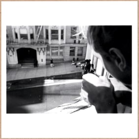 SIGNED JIM GOLDBERG RAISED BY WOLVES - TANK'S GUN, THE RIVIERA HOTEL, SAN FRAN, 1987 LTD 6 x 6 PHOTO