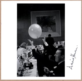 SIGNED - DAVID HURN - 1960s SCOTLAND MG CAR OWNER'S BALL - 6" x 6" MAGNUM PRINT