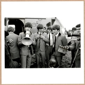 SIGNED DAVID HURN THE BEATLES A HARD DAYS NIGHT 1964 LTD 6" x 6" MAGNUM PRINT
