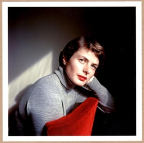 ESTATE STAMPED - DAVID SEYMOUR - INGRID BERGMAN, ITALY, 1953 - 6"x 6" MAGNUM PRINT