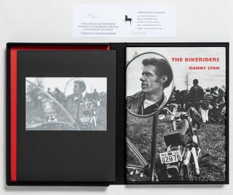 Lyon, Danny;  The Bikeriders [SIGNED - 1998 RARE LTD ED #/50 IN CLAMSHELL CASE WITH SIGNED PHOTO]