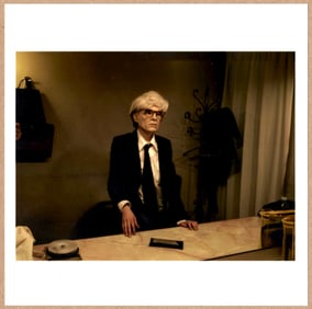 SIGNED - ALEX MAJOLI - ITALIAN ACTOR AS ANDY WARHOL, ITALY, 2008 - 6" x 6" MAGNUM ARCHIVAL PRINT