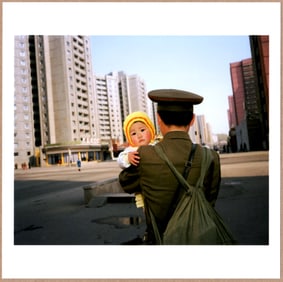 SIGNED - MARTIN PARR - BABY, PYONGYANG, NORTH KOREA, 1997 LTD 6" x 6" PHOTOGRAPH