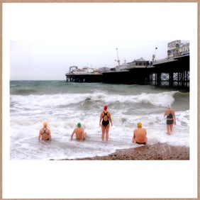 SIGNED - MARTIN PARR - SWIMMING CLUB, BRIGHTON, ENGLAND LTD 6" x 6" MAGNUM ARCHIVAL PRINT