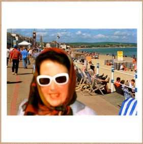 SIGNED - MARTIN PARR - WEYMOUTH ENGLAND, 2000 - FROM LIFE'S A BEACH - LTD 6" x 6" MAGNUM PRINT