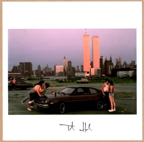 SIGNED - THOMAS HOEPKER - LOVERS LANE, NYC, 1983 - 6 x 6 MAGNUM PRINT