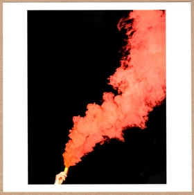 SIGNED - RAFAL MILACH - ABORTION BAN PROTEST FLARE - WARSAW POLAND, 2020 - LTD 6" x 6" MAGNUM PRINT