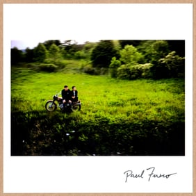 SIGNED - PAUL FUSCO - MOTORCYCLISTS, ROBERT F. KENNEDY FUNERAL TRAIN 1968 - LTD 6" x 6" MAGNUM PRINT