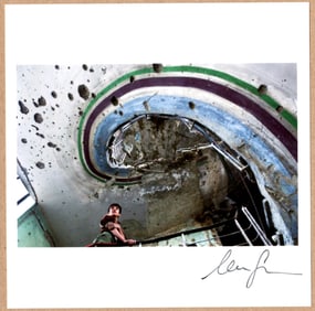 SIGNED - MOISES SAMAN - KABUL CINEMA, AFGHANISTAN, 1990's LTD 6" x 6" MAGNUM PRINT