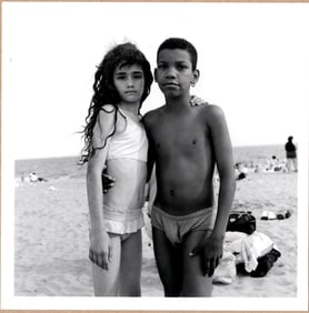 SIGNED - ALESSANDRA SANGUINETTI - THE COUPLE, BROOKLYN, 1992 - LTD 6" x 6" MAGNUM ARCHIVAL PRINT