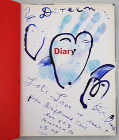 Beard, Peter;  Diary [SIGNED W/ ORIGINAL DRAWINGS & BEARD'S BLUE HAND PRINT - FINE COPY]