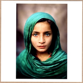 SIGNED - STEVE MCCURRY - AFGHAN REFUGEE, PESHAWAR, PAKISTAN, 2022 - 6"x6" MAGNUM PRINT