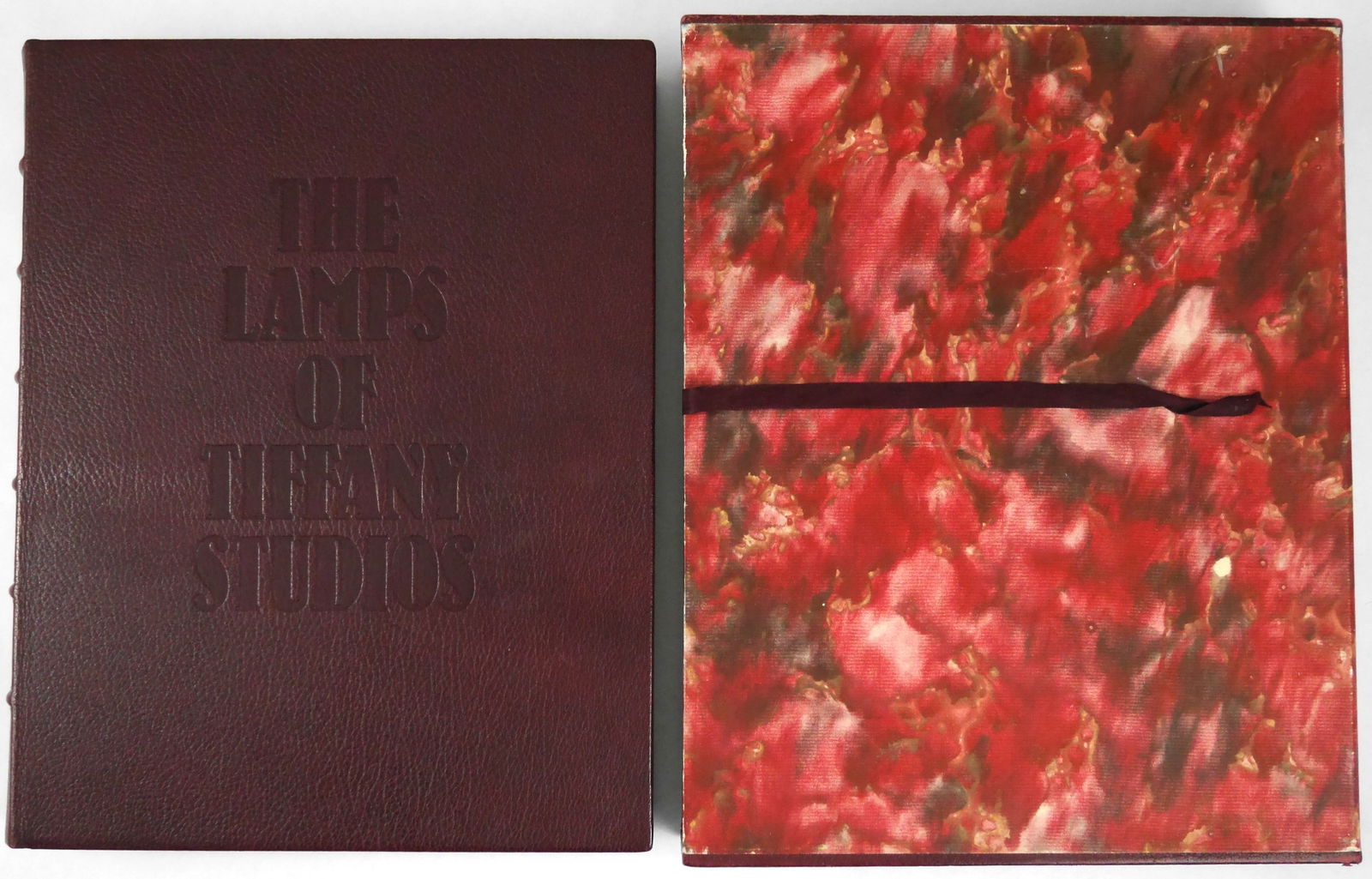 William Feldstein and Alastair Duncan; The Lamps of Tiffany Studios [RARE SIGNED 1983 DELUXE LEATHER (1 of 11)