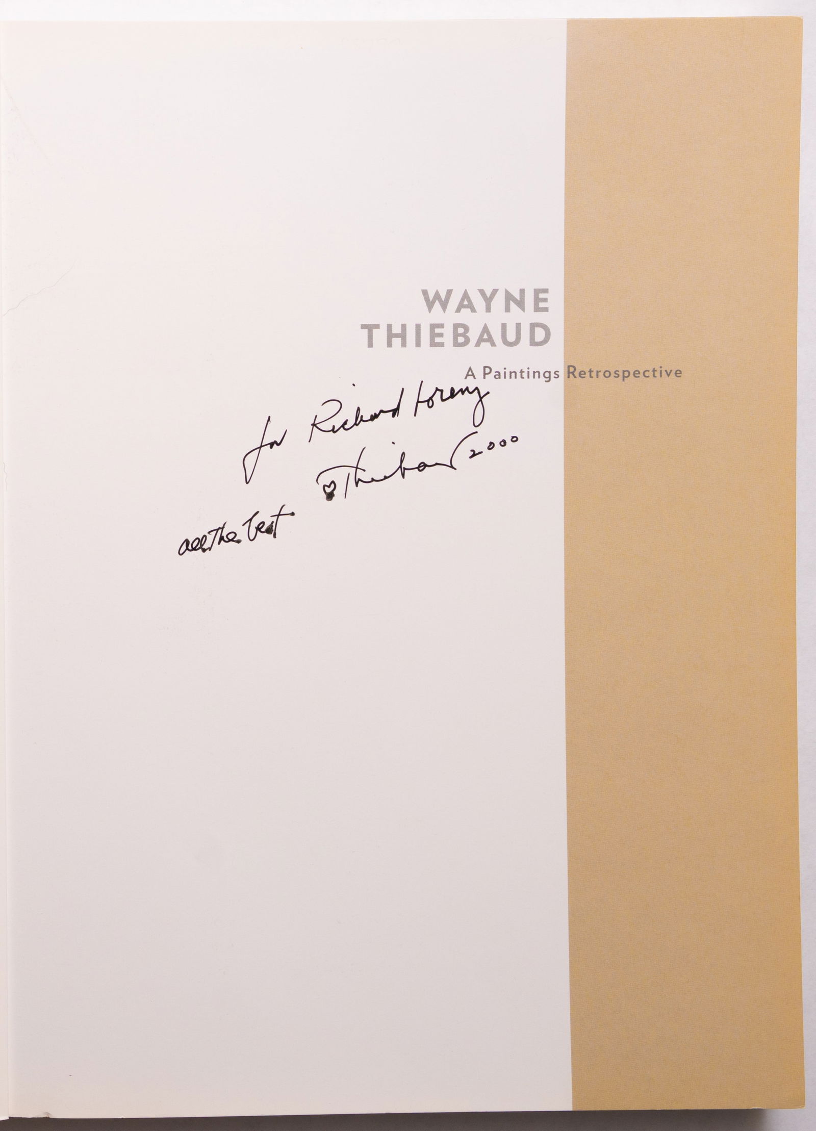 Wayne Thiebaud, A Paintings Retrospective [SIGNED 2000 1ST EDITION - FINE] - 2