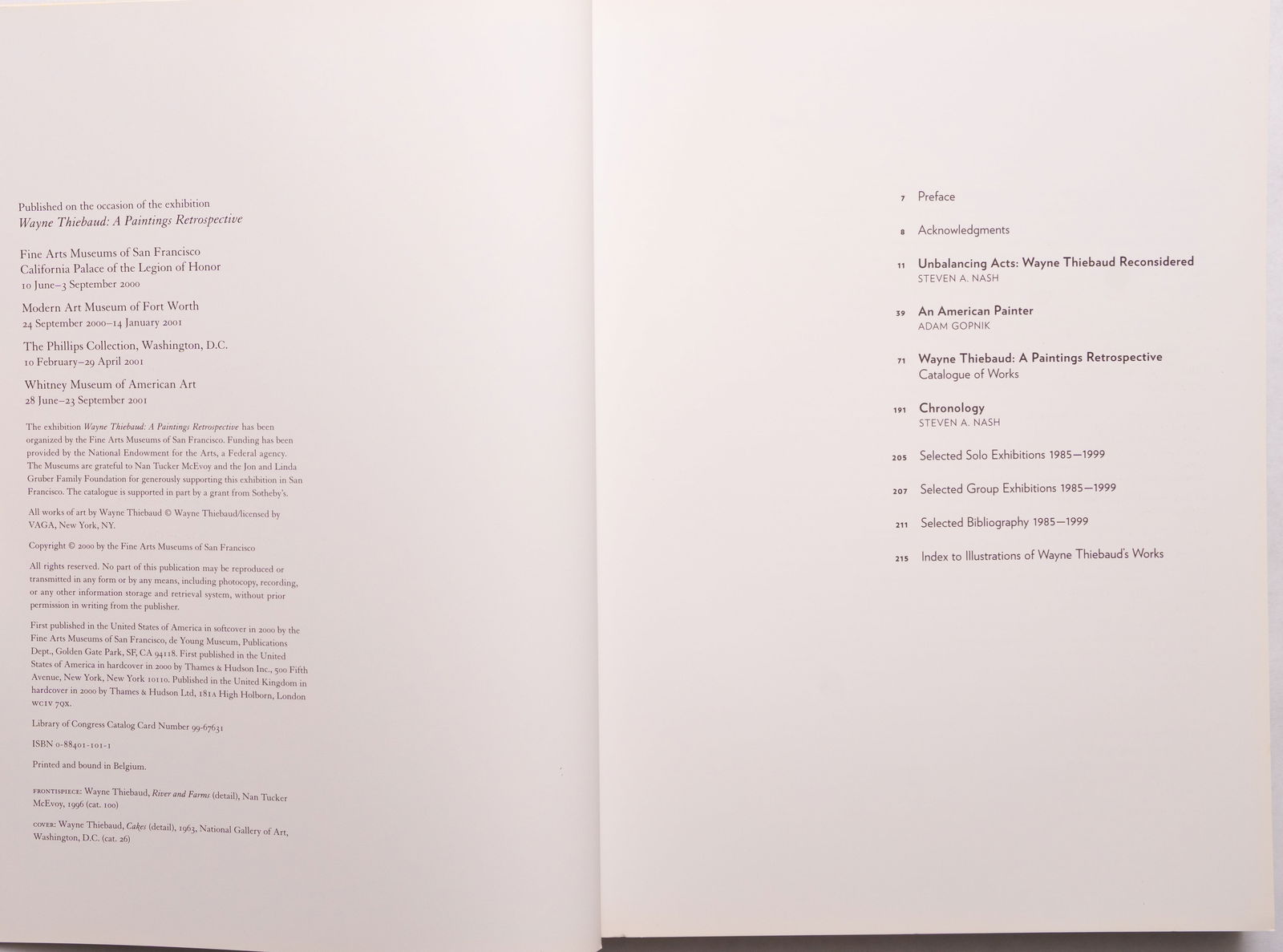 Wayne Thiebaud, A Paintings Retrospective [SIGNED 2000 1ST EDITION - FINE] - 3