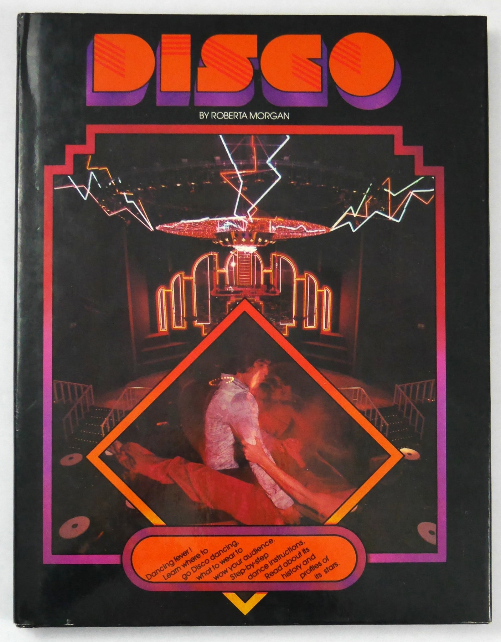 Morgan, Roberta; Disco [1979 1ST EDITION 1ST PRINTING - FINE]: New York: Bell Publishing Company, 1979. Hardcover in pictorial dust jacket. 11'' x 8''. 63 pages with 8 pages of color photographs amd additional black and white photographs throughout offering Morga