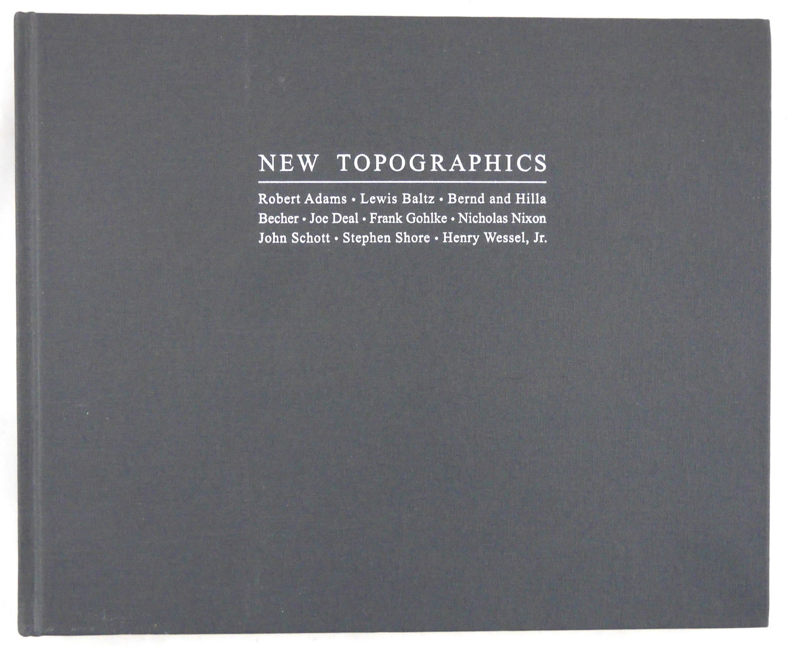 Robert Adams, Lewis Baltz, Bernd and Hilla Becher, Stephen Shore, New Topographics [2009 1ST ED -: Steidl & Partners. 2009. Hardcover (no dust jacket as issued). First Edition (stated - with full numberline ending in 1). 256 pages. Illustrated throughout. Text by Britt Salvesen, Alison Nordstrom in