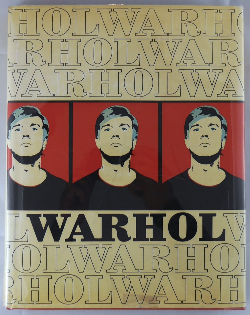Andy Warhol, Rainer Crone Monograph [SIGNED - 1970 1ST EDITION & 1ST PRINTING]: SIGNED COPY London: Thames and Hudson, 1970. Hardcover in pictorial dust jacket. First Edition. Orange cloth; illustrated dust jacket; with 325 illustrations, including 16 full-color plates. Boldly SI