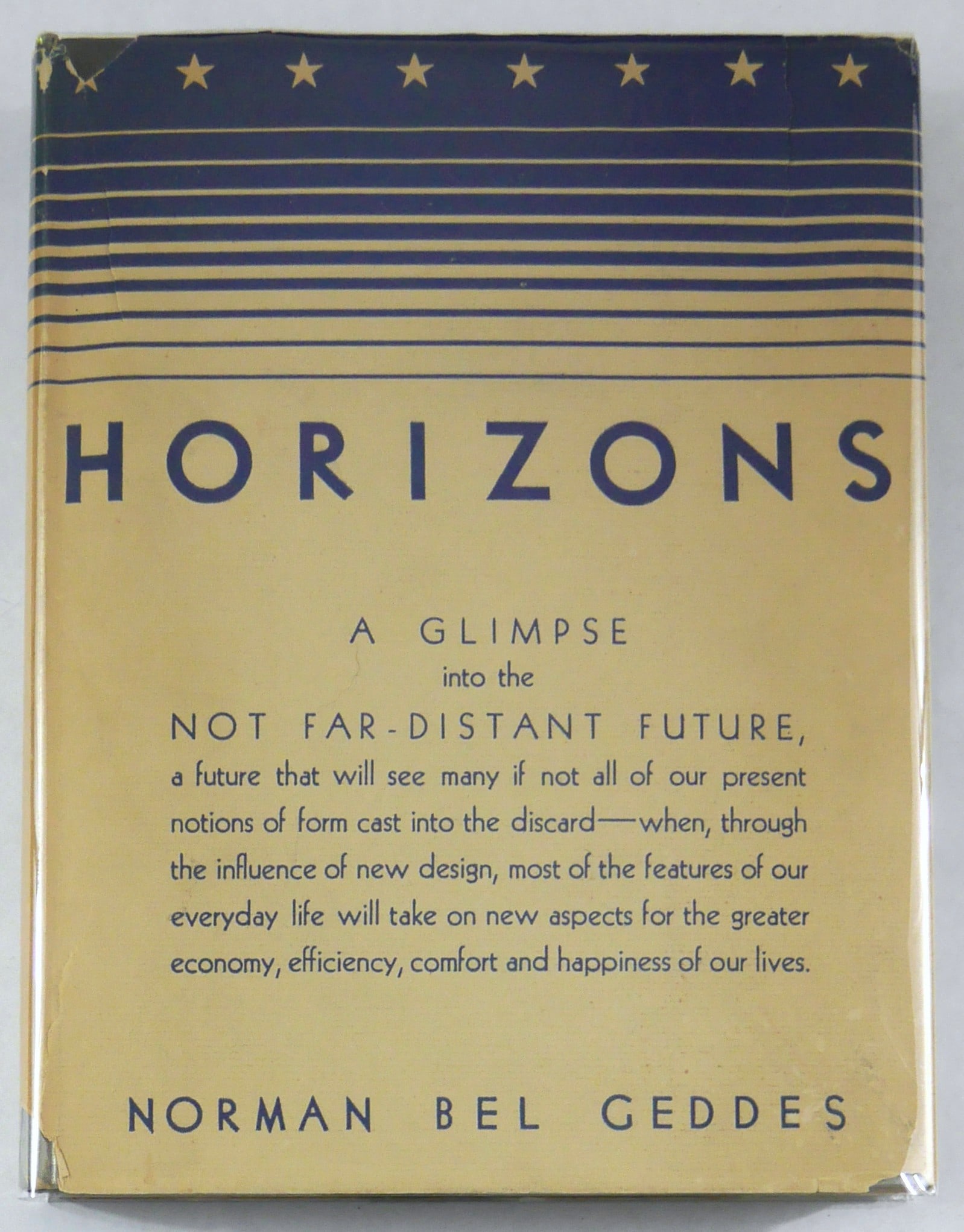 Geddes, Norman Bel; New Horizons, A Glimpse into a Not to Far Future [1932 1ST ED WITH RARE DJ] (1 of 18)