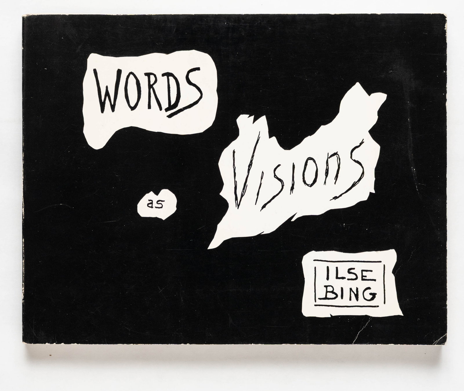 Ilse Bing, Words as Visions, Logograms [RARE 1974 Drigh-Graph, inc 1ST EDITION / Ed Ruscha: Drigh-Graph, inc, 1974. Softcover in printed wrappers. First Edition (stated), First Printing. Unpaginated with circa 250 pages, Bing presents 111 associated words, which are listed in three languages