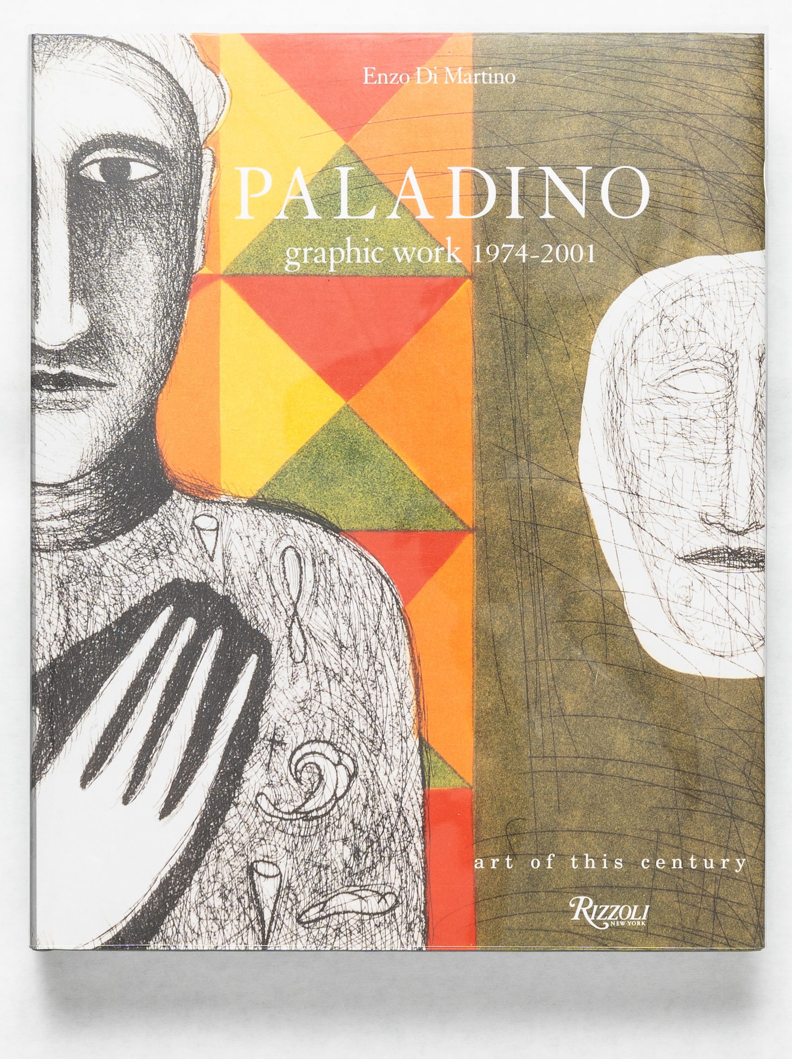 Paladino Graphic Work 1974-2001: New York, Rizzoli, 2002. Hardcover in illustrated dust jacket. First Edition, First Printing. 415 pages with approximately 400 illustrations in color and black and white throughout offering a general 