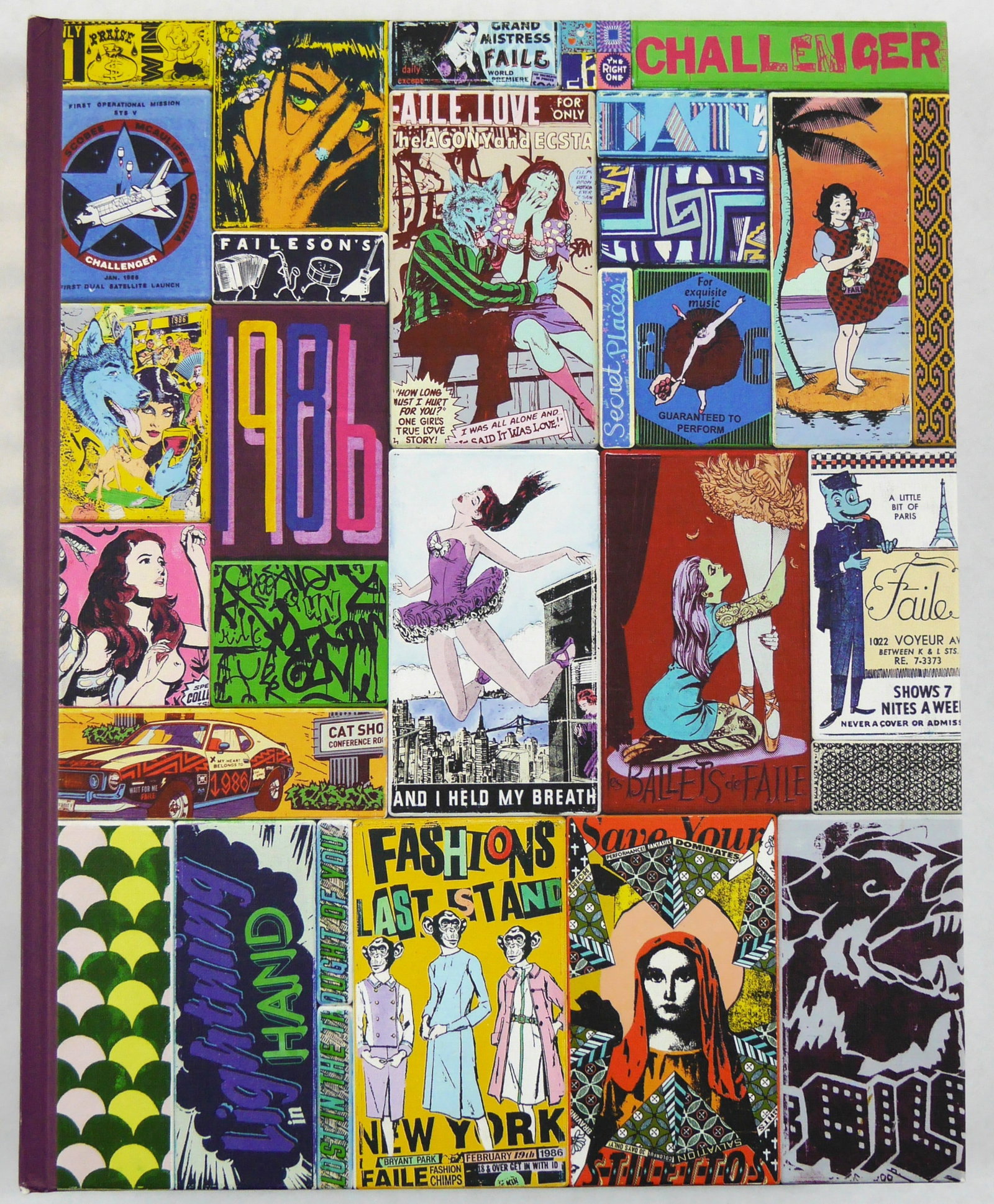 Patrick McNeil and Patrick Miller; Faile, Works on Wood, Process, Painting and Sculpture [SIGNED: SIGNED COPY - Gestalten, 2014. Hardcover in pictorial boards. First Edition, First Printing. 12 x 10 inches. 272-page monograph by the artist duo Faile (Patrick McNeil and Patrick Miller), showcasing 