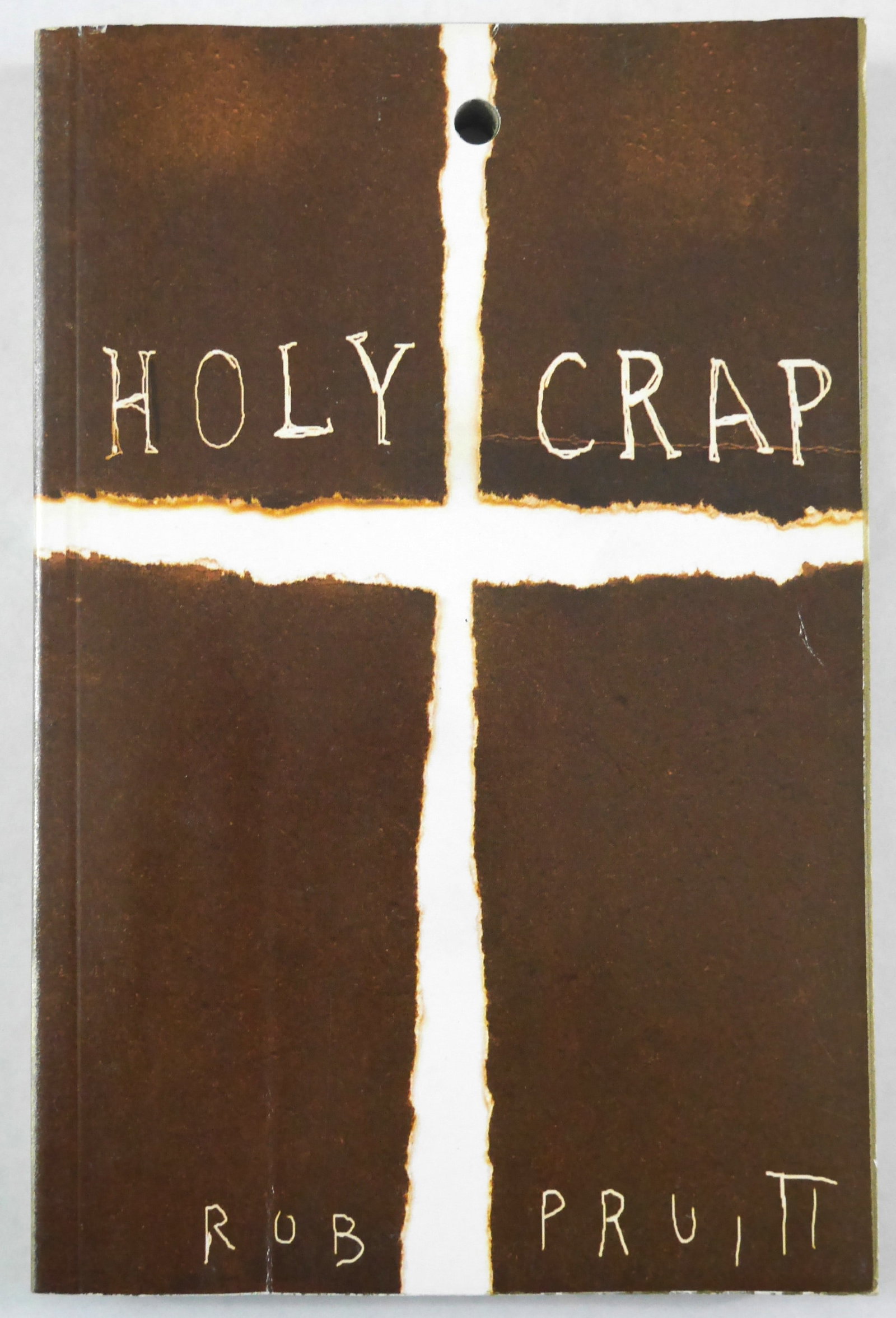 Pruitt, Rob; Holy Crap [RARE 2010 ARTIST'S BOOK]: Street Publishers, New York, 2010. Softcover in printed wrapperse, with spray-painted spine, gilt edging with a drilled hole for ease of hanging' (as issued) First Edition, First Printing. Limited Edi