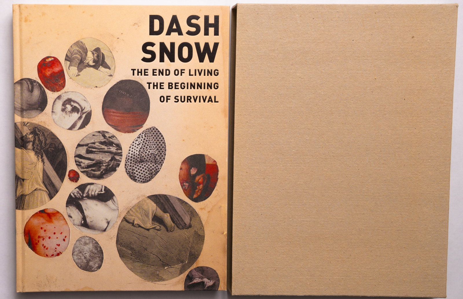 Snow, Dash; The End of Living and the Beginning of Survival [2007 1ST EDITION - FINE]: Contemporary Fine Arts, Berlin, 2007. Hardcover in pictorial boards house in plain cardboard slipcase. 12.9 x 9.4 inches. 244 pages with 312 illustrations with 283 in color. Text in German and English