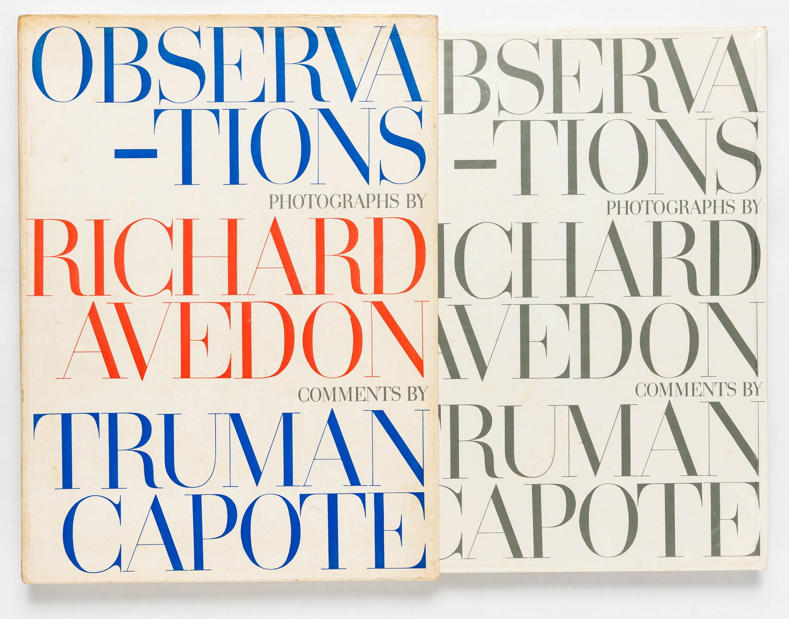 Avedon, Richard; Observations [1959 1ST EDITION WITH GLASSINE DUST JACKET AND SLIPCASE - FINE COPY] (1 of 11)