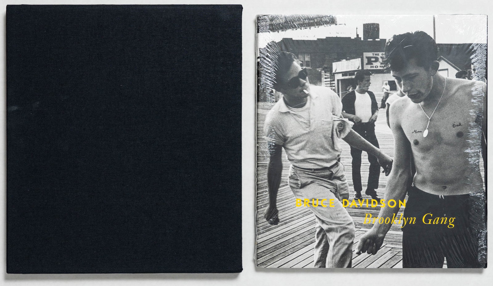 Davidson, Bruce; Brooklyn Gang (LIMITED SLIPCASED EDITION OF THE 1ST EDITION & 1ST PRINTING - FINE: Santa Fe: Twin Palms Press, 1998. Hardcover in pictorial dust jacket housed in black cloh slipcase. First Edition, First Printing (stated). Quarto, 98 pgs., sumptuously reproduced black-and-white phot