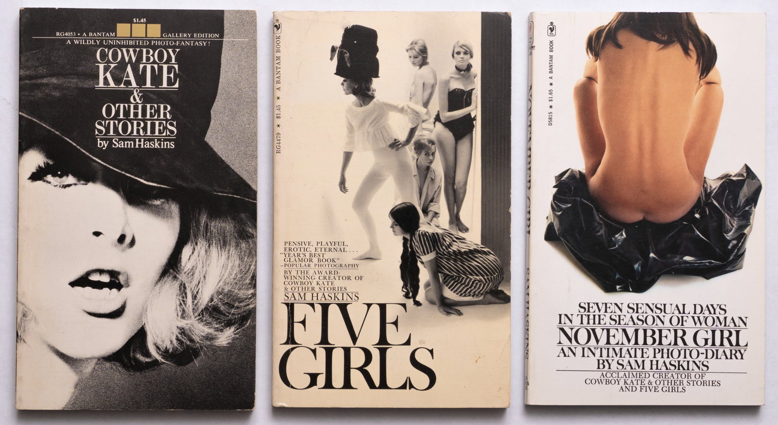 Haskins, Sam; Cowboy Kate, Five Girls, November Girl [3 VOLUMES - POCKET-SIZED PAPERBACKS - FINE] (1 of 2)