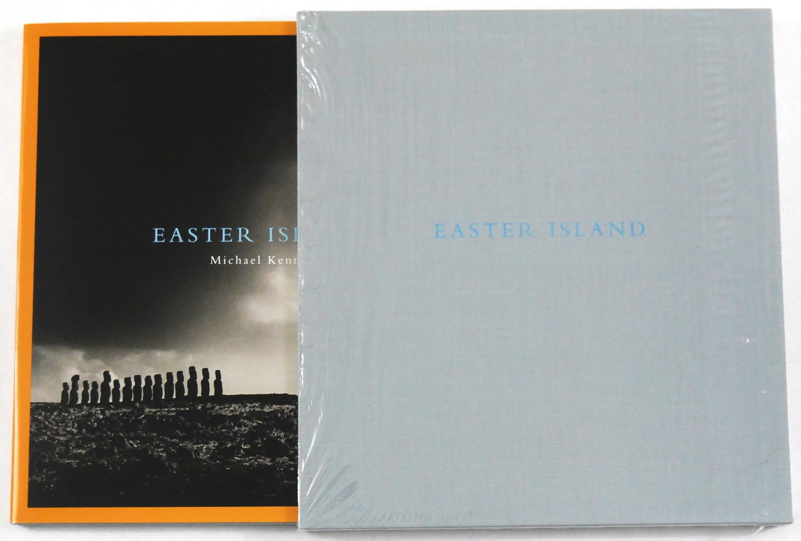 Kenna, Michael; Easter Island [2002 1ST LTD ED IN SLIPCASE - FINE]: Nazraeli Press, Tucson, AZ, 2002. Hardcover in pictorial dust jacket housed in creay cloth slipcase. First edition and first printing of only 1000 individually numbered copies (this being #910/1000).?