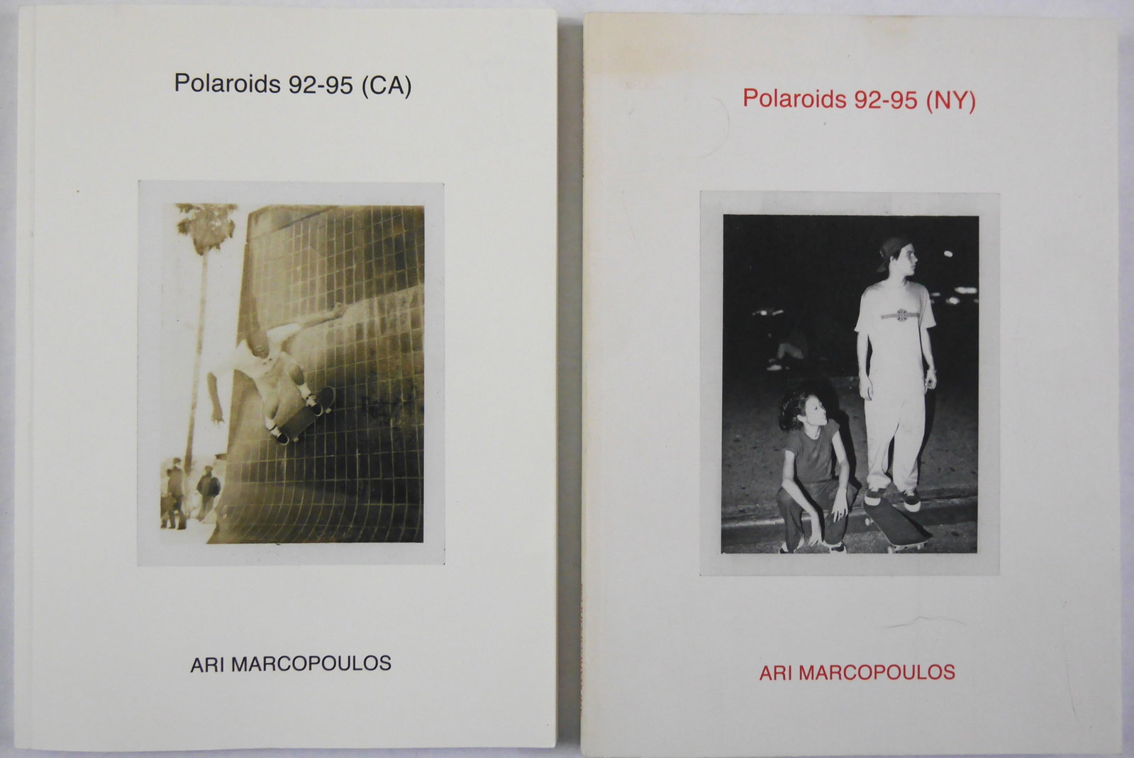 Marcopoulos, Ari; Polaroids 92-95 (CA) and (NY) [2 volumes - CA SIGNED] (1 of 14)