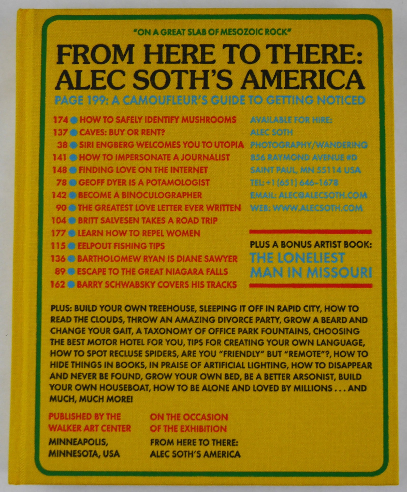 Soth, Alec; From Here to There: Alec Soth's America [2010 1ST EDITION & 1ST PRINTING - FINE COPY] (1 of 8)