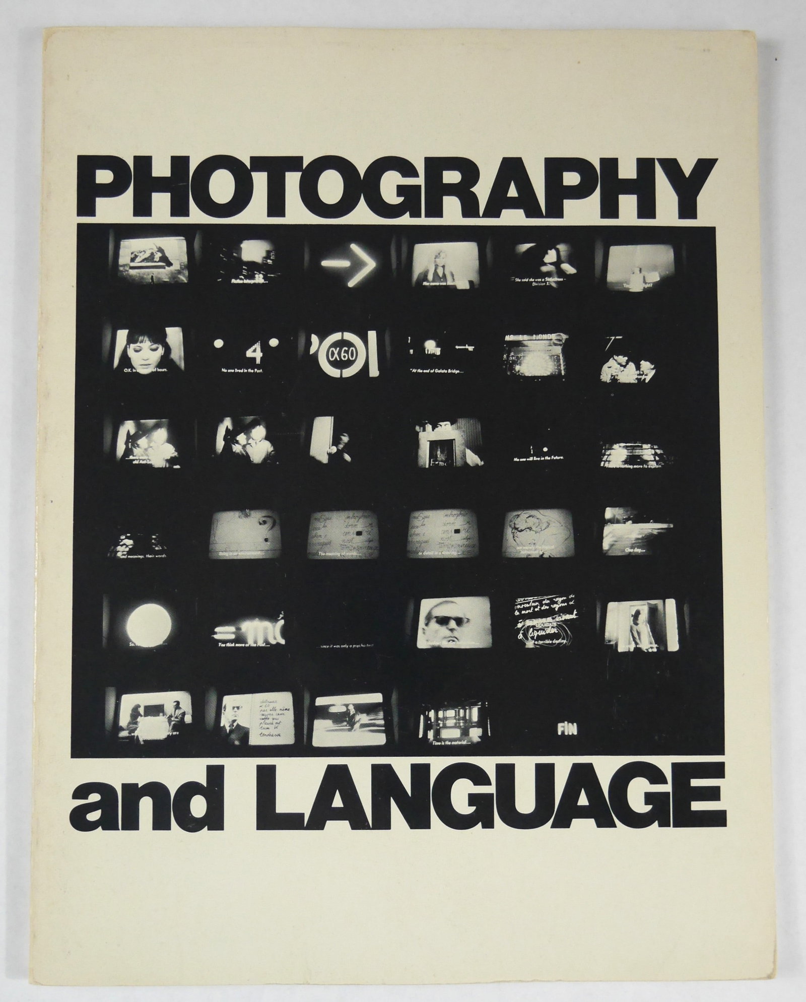 Thomas, Lew; Phillips, Donna-Lee; Photography and Language [1977 1ST EDITION]: San Francisco: Camerawork Press, 1977. Softcover in pictorial wrappers. First Edition. 12 x 9 inches. 86 pages with numerous photographic images throughout with essays in English. BOOK CONDITION: Near