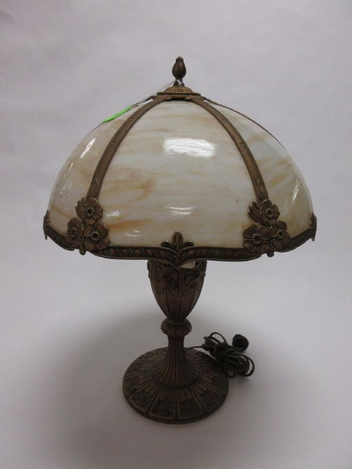 Antique Slag Glass Shade Table Lamp Flowers Mar 24 2019 Cabin Antique Slag Glass Shade Table Lamp Flowers
