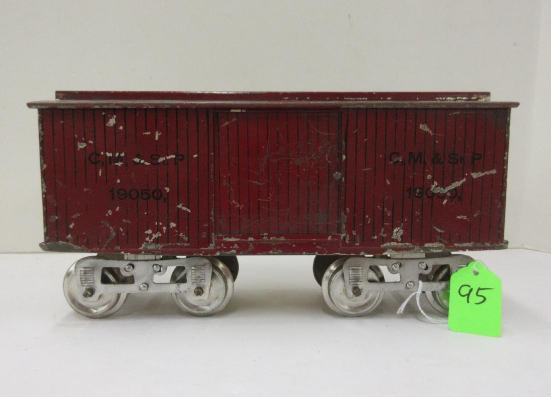 LIONEL EARY #14 C.M. & STP BOX CAR YELL BOTTOM: LIONEL EARY #14 C.M. & STP BOX CAR YELL BOTTOM