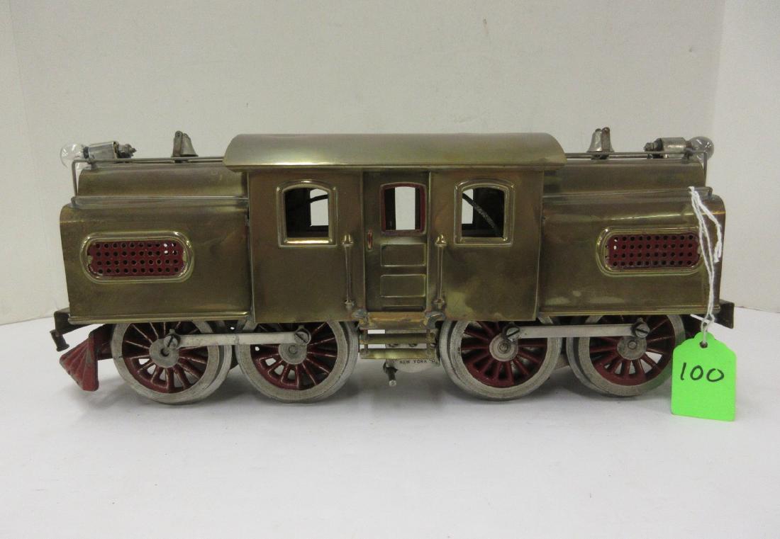 LIONEL? #54 0-4-4-0 BRASS BODY W RED SPOKES &: LIONEL? #54 0-4-4-0 BRASS BODY W RED SPOKES & VENTILATORS
