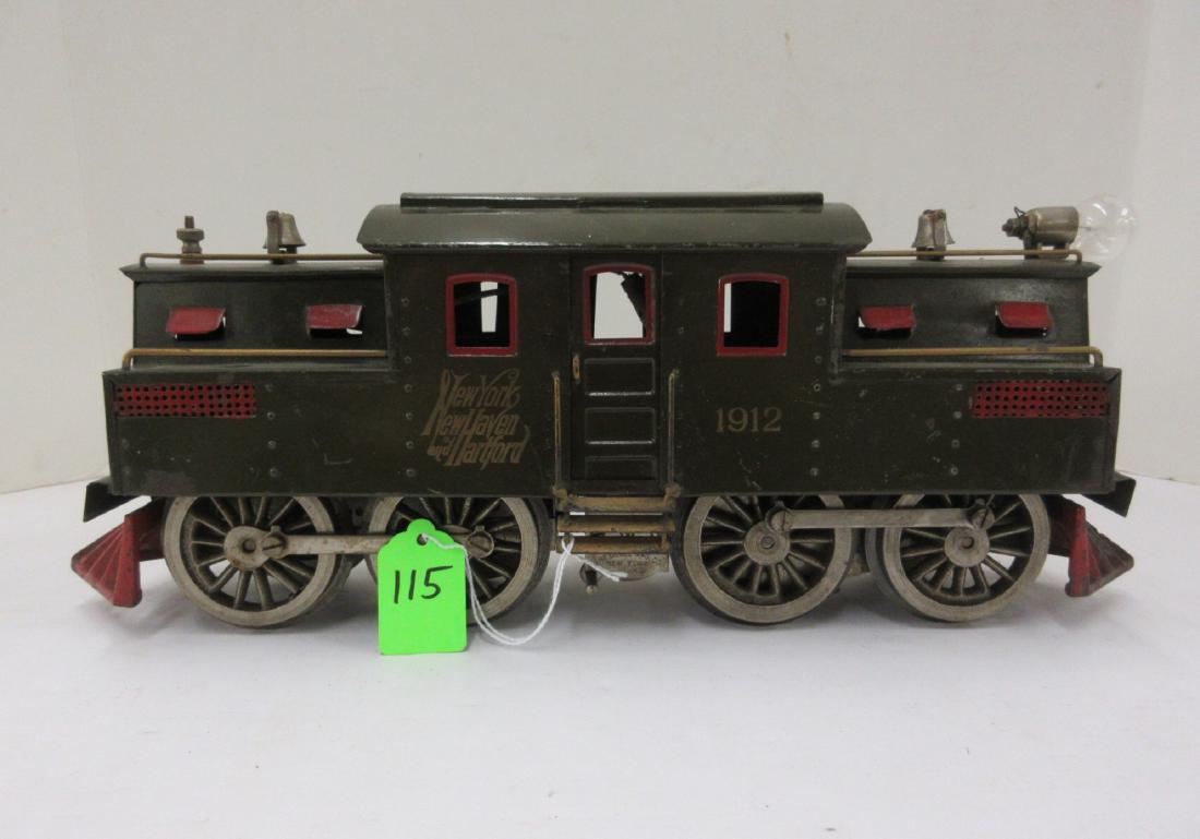 LIONEL 1912 NYNH&H 0-4-4-0 ELEC IN DARK OLIVE GRN: LIONEL 1912 NYNH&H 0-4-4-0 ELEC IN DARK OLIVE GRN