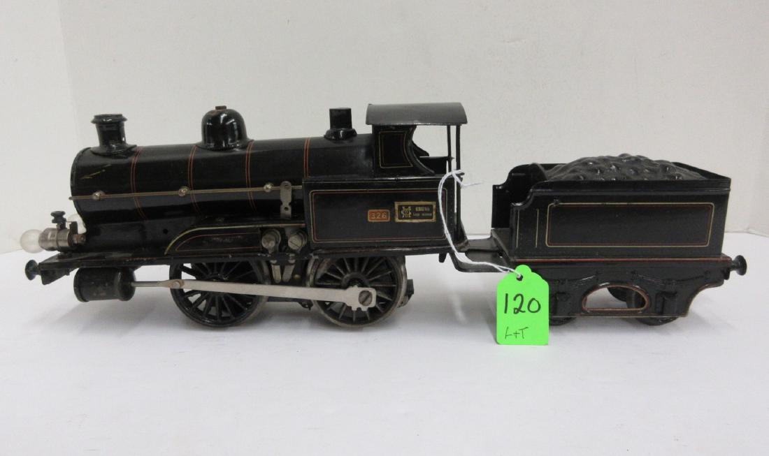 MARKLIN GA1 ELEC 0-4-0 L&T CAB #326 BLK W RED & GOLD: MARKLIN GA1 ELEC 0-4-0 L&T CAB #326 BLK W RED & GOLD PIN STRIPE