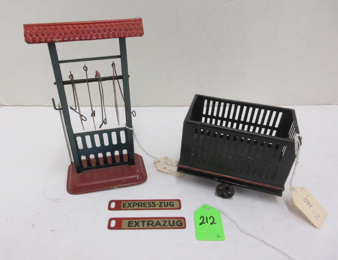 BING 3 WHL BAGGAGE CART & DESTINATION STAND: BING 3 WHL BAGGAGE CART & DESTINATION STAND