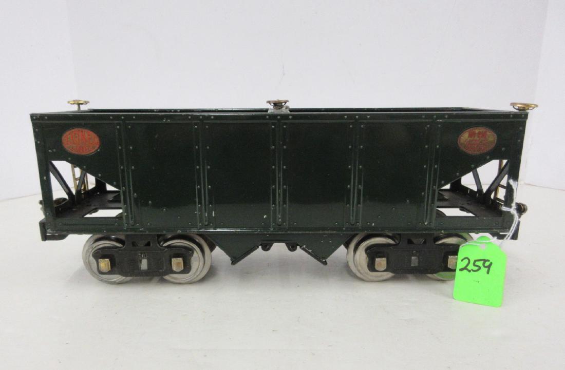LIONEL 216 GRN HOPPER W RED LETTER BRASS PLATES: LIONEL 216 GRN HOPPER W RED LETTER BRASS PLATES