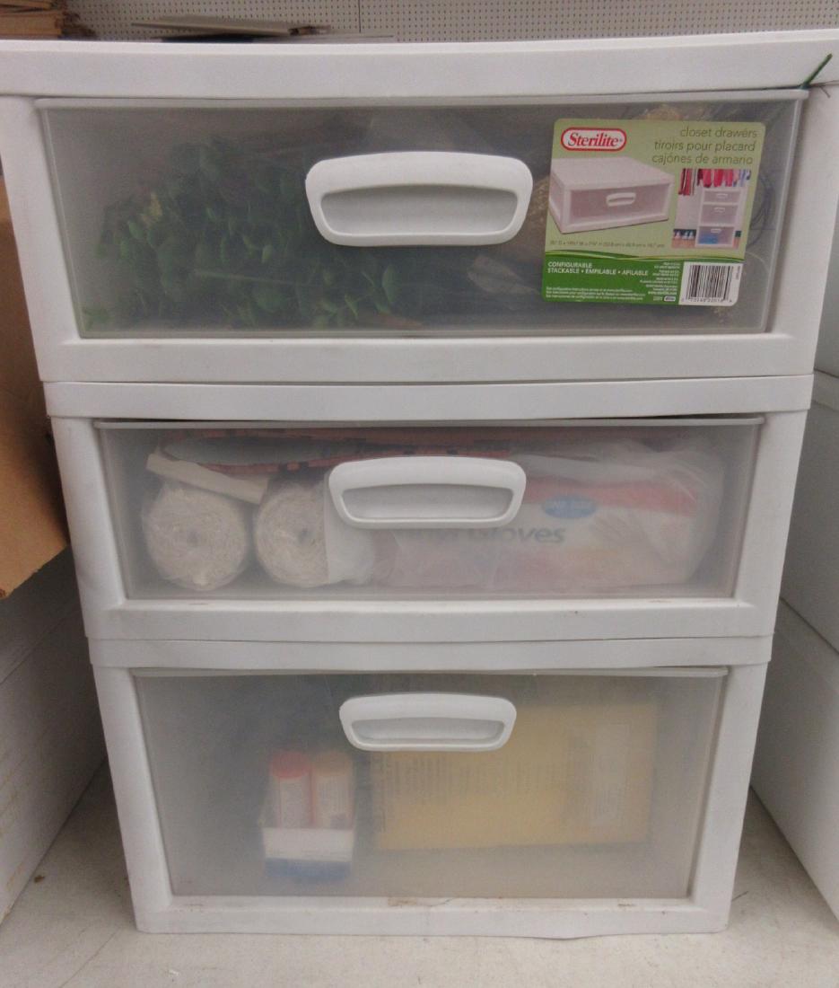 3 DRAWER UNIT W PLASTER CLOTH, PAINT, TREES, ETC: 3 DRAWER UNIT W PLASTER CLOTH, PAINT, TREES, ETC