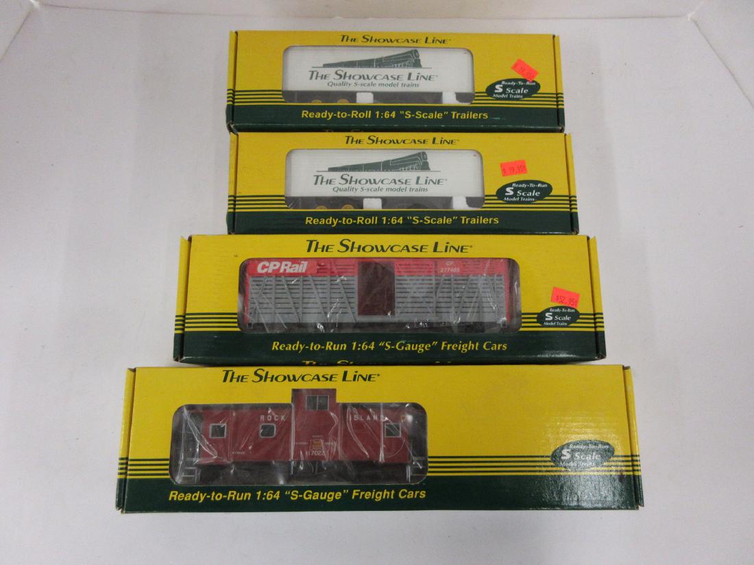 S-HELPER 4PC 35FT TRAILERS EV CABOOSE RI, CP STOCK CAR (1 of 2)
