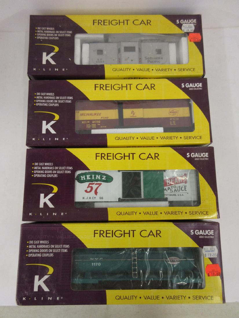 K-LINE S GAUGE 4PC LOT SP NYC HEINZ BAKED BEANS MIL RD (1 of 2)